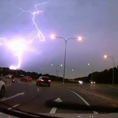 Amazing video of lightning during storm in Australia.