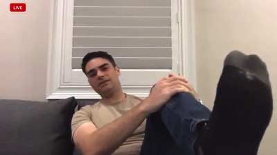 Ben Shapiro back with more foot worship content 🦶🏼