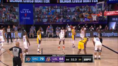 [Highlight] Chris Paul tells his team not to box out on a LeBron freethrow as "he never misses two in a row." LeBron misses both freethrows