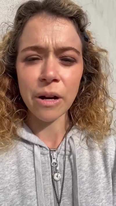 Tatiana's message to Frances Makil-Ignacio from the set of her new Apple TV+ show Maximum Pleasure Guaranteed