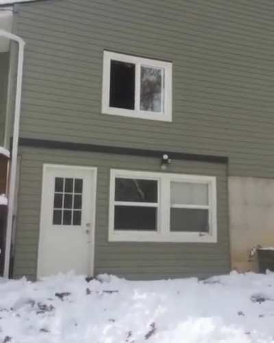 HMFT after I jump from my window into a tiny pile of snow.