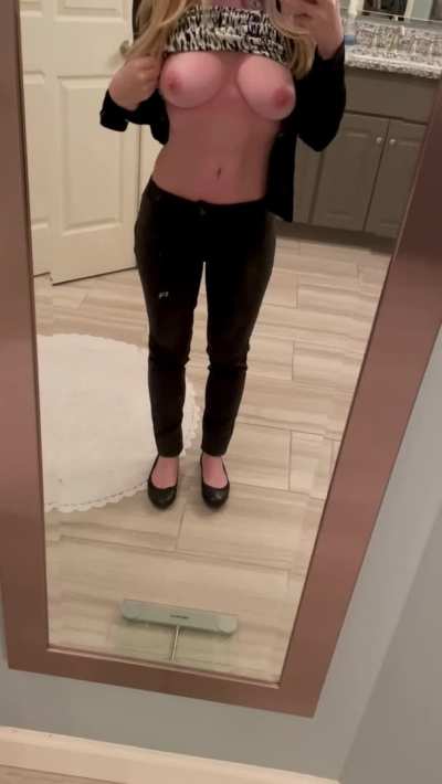 Fun reveal while in my work clothes. ;)