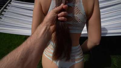 Standing outdoor twerk job in azore lingerie