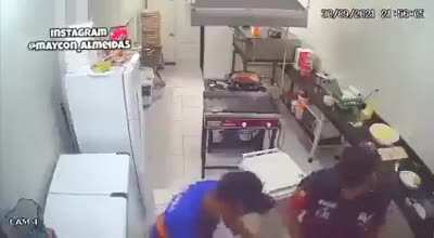 He got hit hard!!