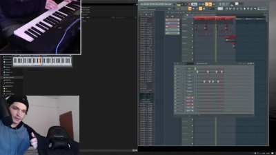 o cara &eacute; muito foda, produz uma musiquinha envolvente com os sons do mine, toca teclado pro chat, faz Mannequin Challenge ao vivo e tem 3 bra&ccedil;os
