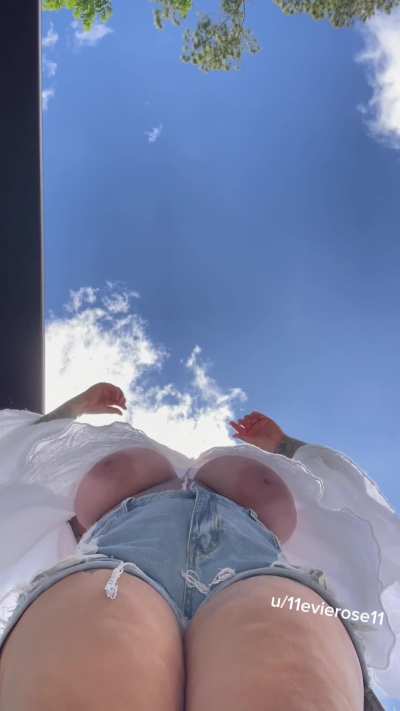 The wind helped reveal my huge naturals
