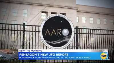 ABC News: Pentagon has not ruled out &lsquo;alien technology&rsquo; as explanation for UFOs.