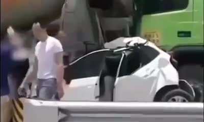 Car got crushed