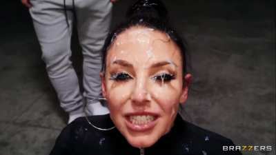 Angela  White goes white 