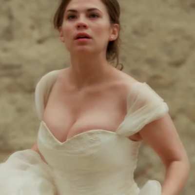 Hayley Atwell spilling out