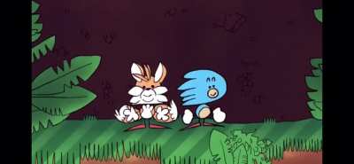 Tails is in agony.