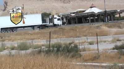 Liwa al-Islam attempted IED attack on an SAA supply convoy on the Damascus-Homs Highway - 2013