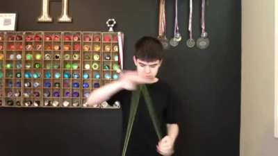 "DNA" trick by Hunter Feuerstein, yoyo champion