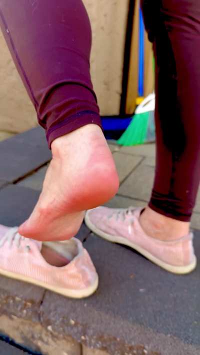 Those pink soles fml 🥵🥵🥵