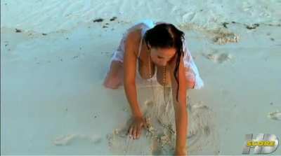 Playing around on the beach