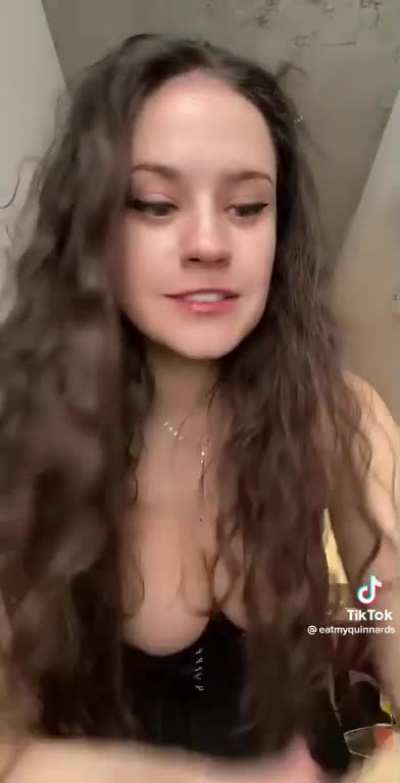 Just showing of her hats and boobs
