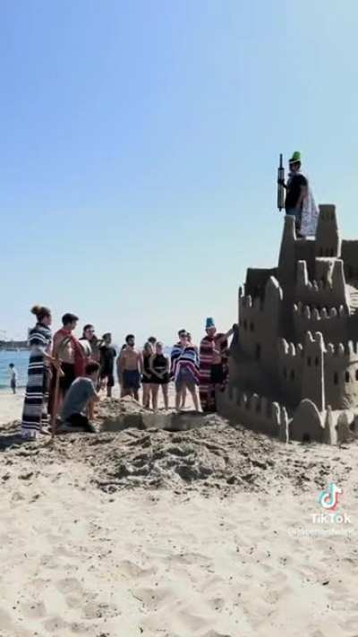 No worries! Just a shovel and a sand...