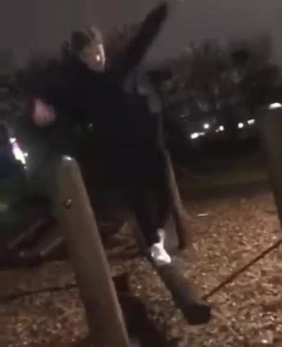 Testing the kids jungle gym