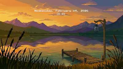 [4K] Mountain Pier — Living Pixel Art