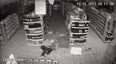 Burglar learns hard lesson on gravity