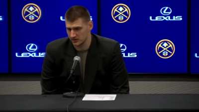 [Highlight] Full Jokic quote praising Embiid. 