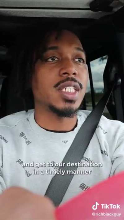 stuck in traffic