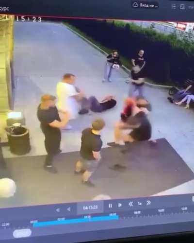 Big guy with bad aim.