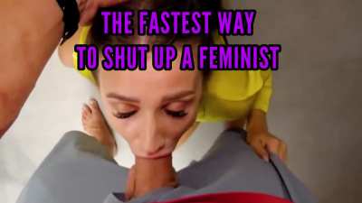 It&rsquo;s easier to show feminist whores their place than it is to debate them