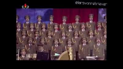 North Korean military performing 'Killing In The Name' for Kim Jong Un