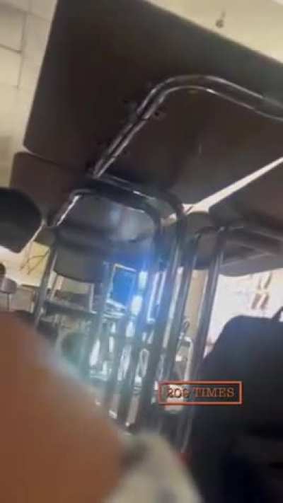 Swat team searches a classroom after gunshots were reported at a middle school in Ceres, Ca 