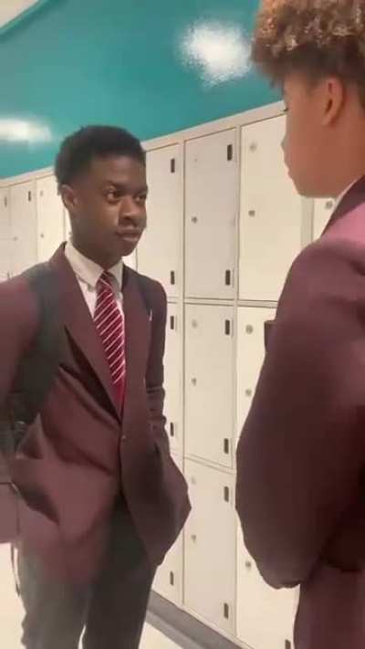 This one was a month ago. But it&rsquo;s funny as hell. The kid with a nike backpack ripped the person (with an afro)&rsquo;s pe shirt. So then the Nike back pack did some next moves.