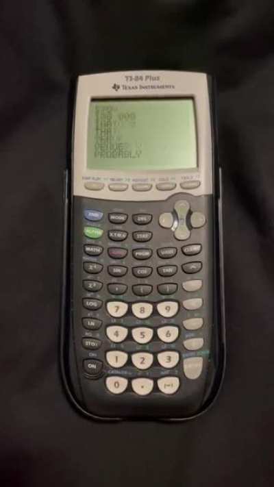 The Bigger Than Life chorus on a TI-84