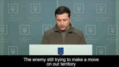 President Zelenskiy, 2 day of war with English Subs