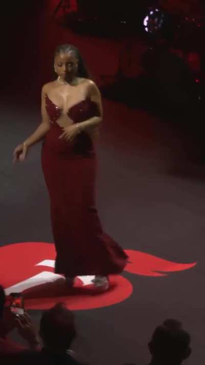 Chloe’s runaway walk during AHA Red dress event , from IG 1.30.2026