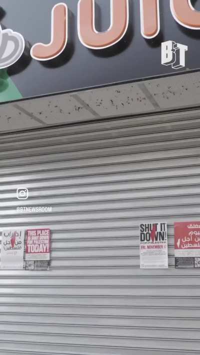 NYC businesses shut down for Palestine