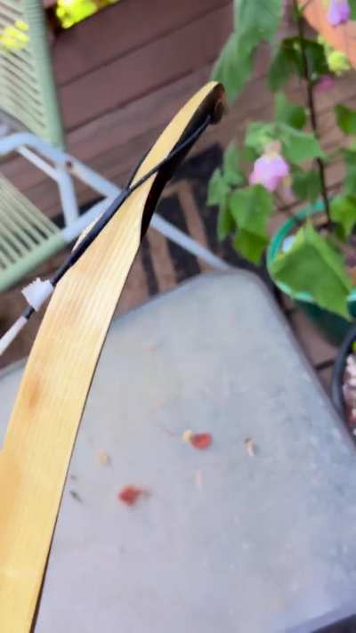 New war bow day! The marked lbs is wrong which is why they sold it (actually is 88@28&rdquo;, 118@33&rdquo;)