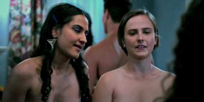 Nili Rain Segal (Breasts), Uncredited Blonde (Breasts) & Nude Extras in The Sex Lives of College Girls [S1E2-2021]