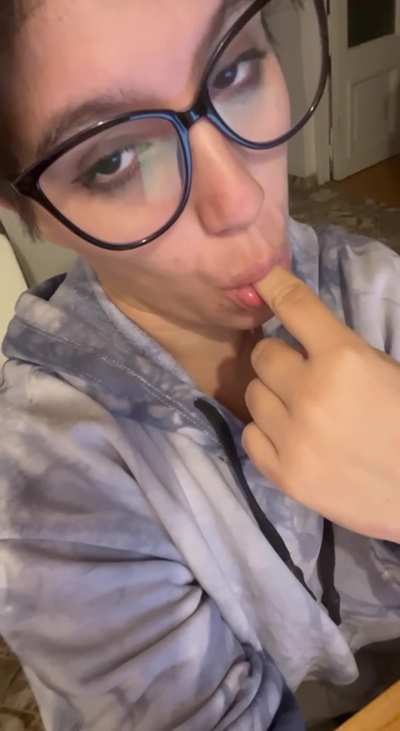 Every time I suck on my fingers, I know you're imagining yours. Too bad you&rsquo;ll only ever watch.