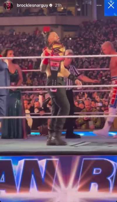 Up close look at Roman Reigns&rsquo; WrestleMania 40 entrance 🔥 (credit: BrockLesnarGuy)