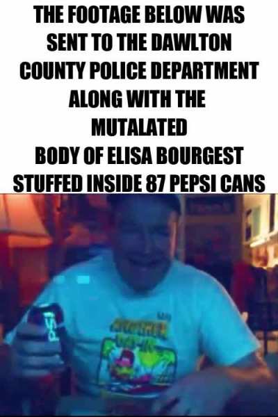 The only know footage of the "Pepis Man", relateing to the 1992 string of dissaperaces and confirmed slayings of 12 to possibly 34 people, dispite facial recognition of the suspect, the case went unsolved due to internal conflict within the police dept.