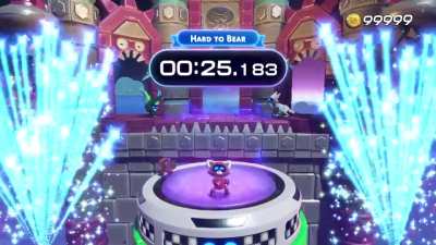 I got 2nd place in the world on Hard To Bear by doing the hardest trick in the game (Star Jump)!