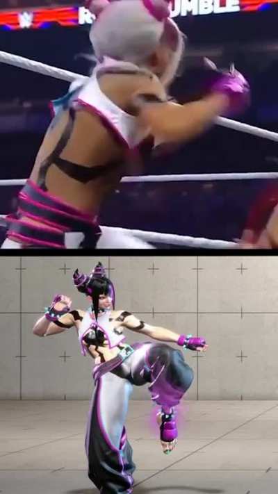 Juri &amp;amp; Zelina Side by Side Comparison (Royal Rumble 2023)