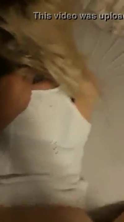 Blonde slut on phone with BF getting smashed by her side guy [REAL]