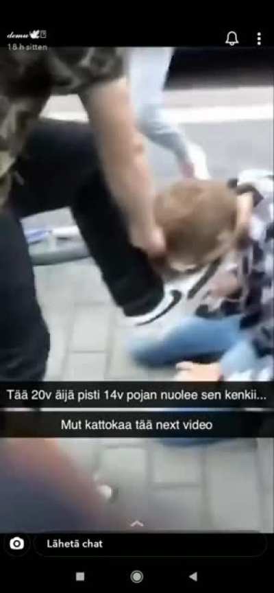 A 20-year-old bullied a random 14-year-old he didn't know into licking his shoes. Some people delivered karma to him the same night and forced an apology out of him.