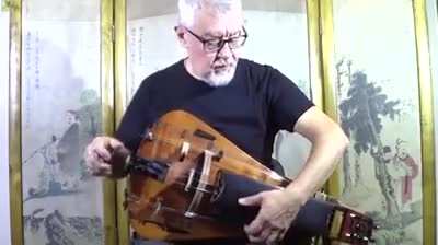 Andrey Vinogradov playing the Hurdy Gurdy
