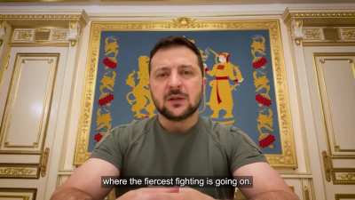 President Zelensky's Latest Address. 02/11/22. Duration 5m58. English Subtitles.