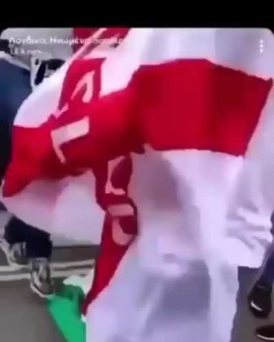 English Fans Before The Match VS Italian Fans After The Match (England lost AT home The European championship final against Italy)
