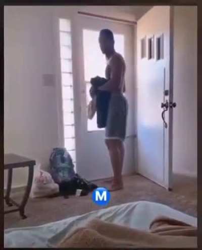 When her hubby gets home