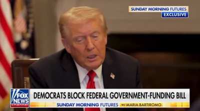 Trump: “Democrats didn’t realize the shutdown gives me the right to cut federal programs Republicans never wanted.”