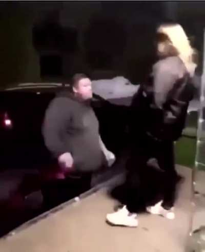 She kicked him and spit on him, what she expected ?